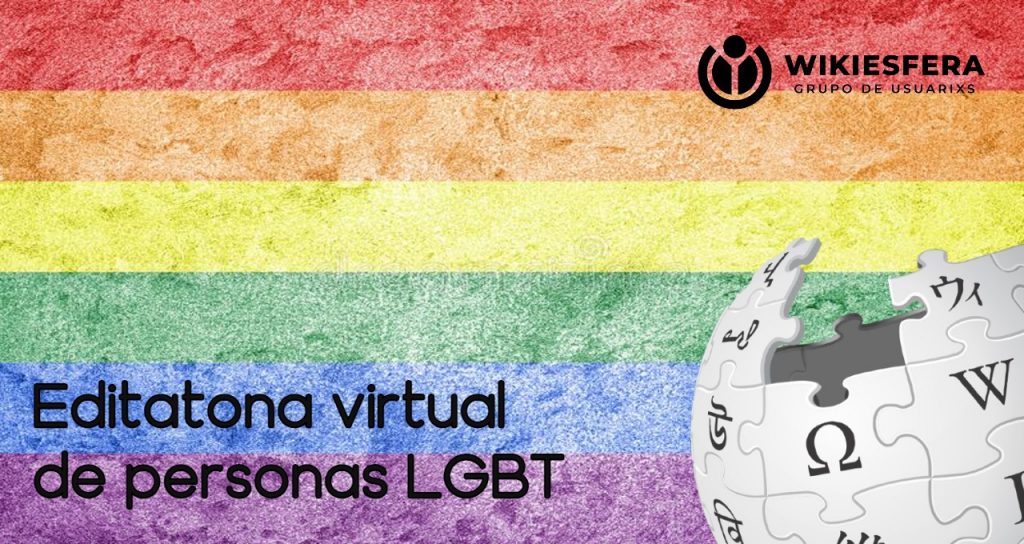 Editatona virtual de personas LGBT #22J