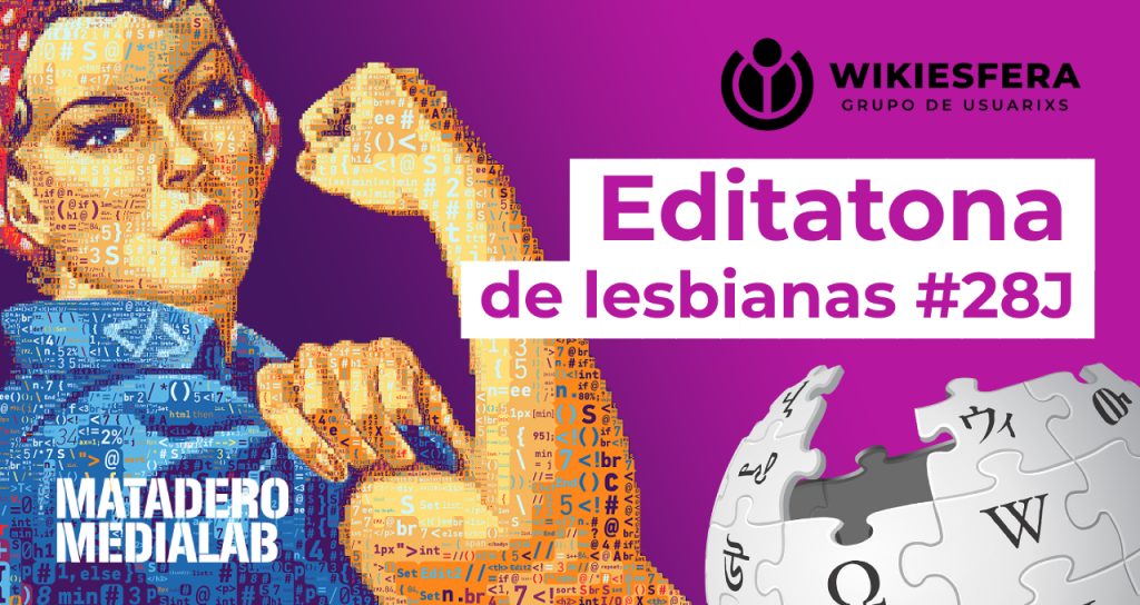 Editatona virtual de temática lésbica #28J