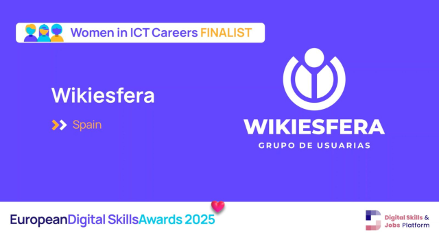Wikiesfera, finalista de los European Digital Skills Awards 2025