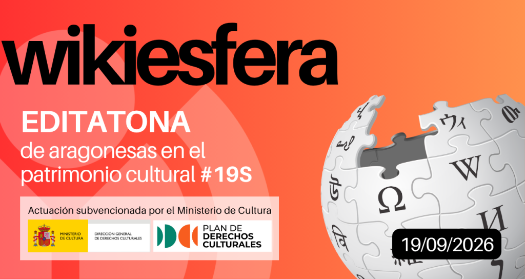 Editatone of Aragonese in cultural heritage #19S | [WikiAragon]